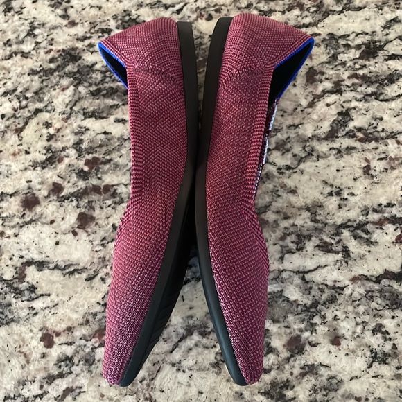 Rothy’s The Point Magenta Racing Stripe Flat Size 6.5 - Picture 8 of 9